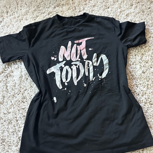 Not Today casual funny sarcastic cute simple summer tshirt - Picture 1 of 2